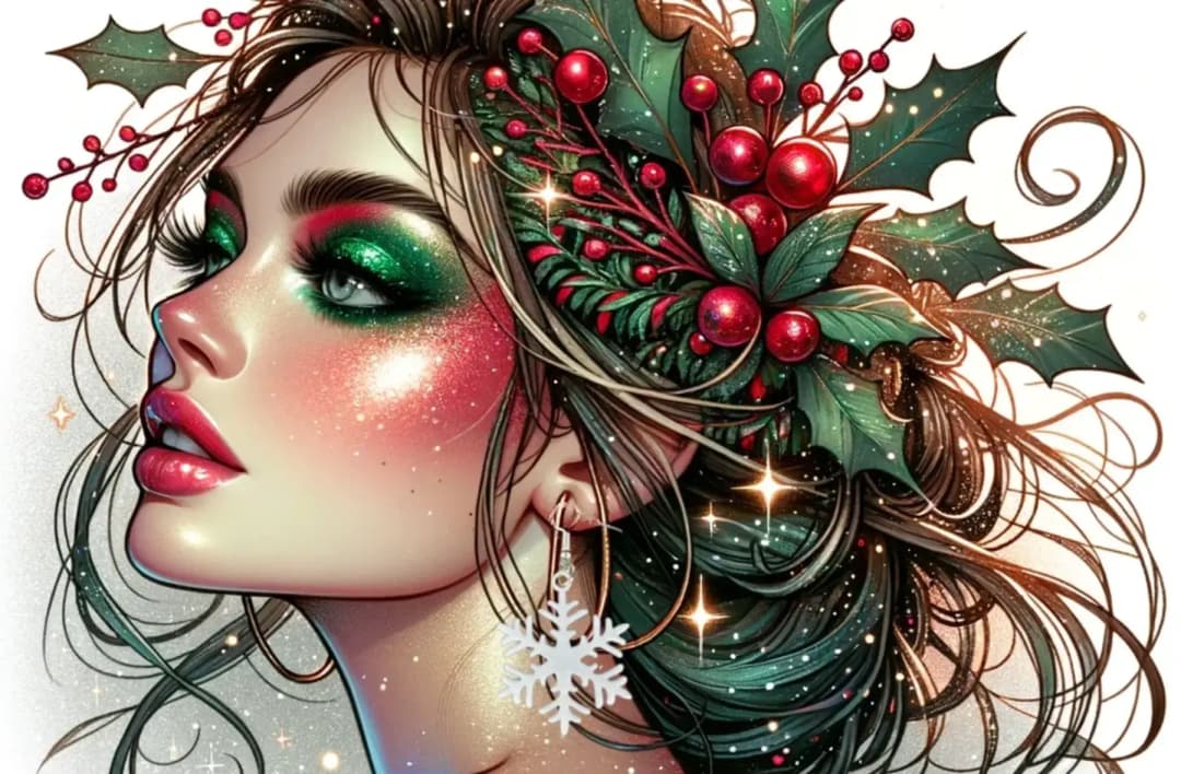 Elegant snowflake earrings, perfect for the holiday season!